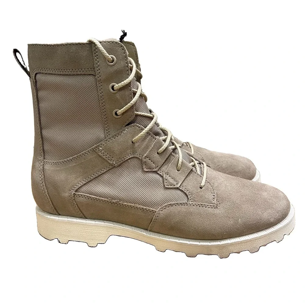 Sorel Caribou OTM Waterproof Men Sz 11 Tan Suede Warm Weather Combat Boots